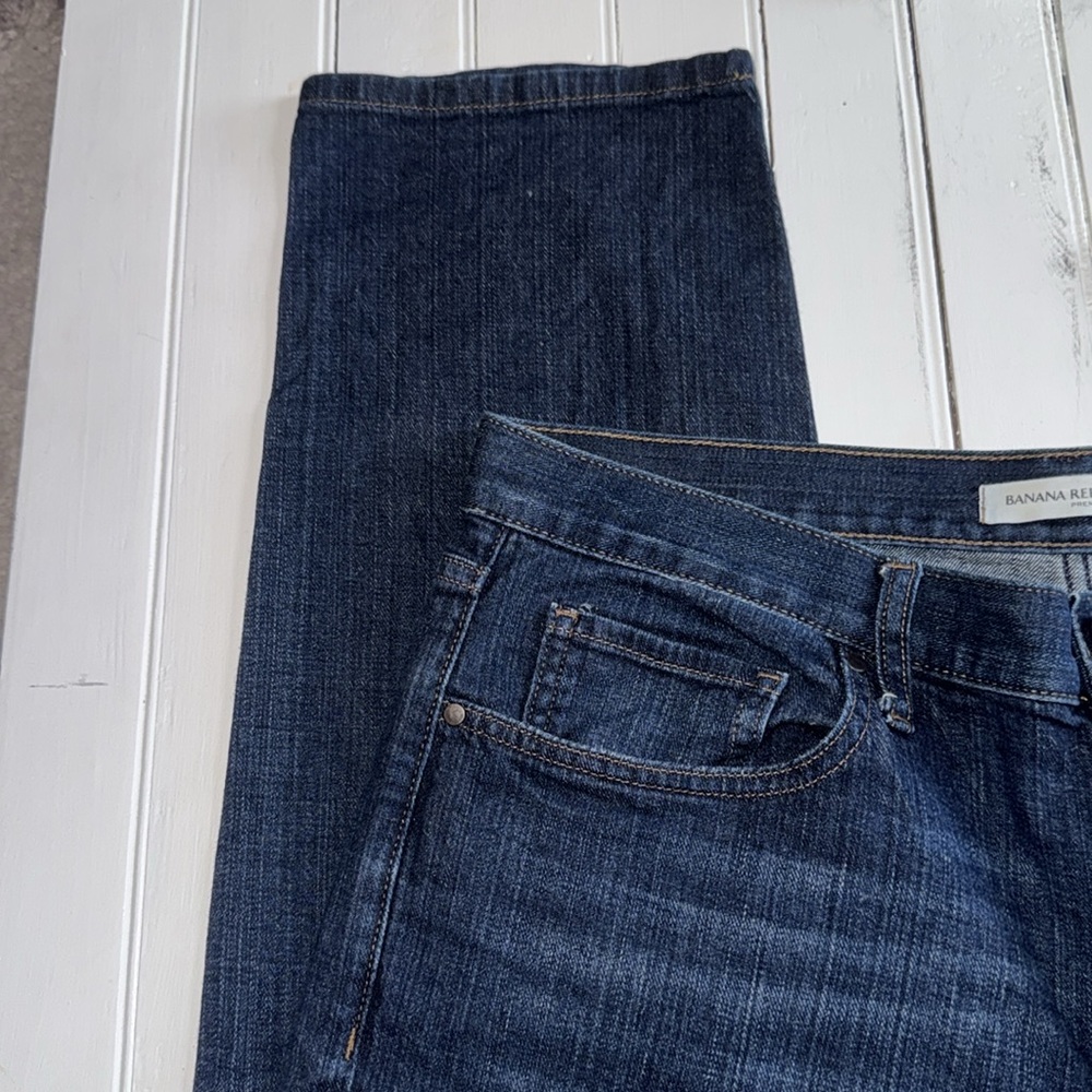Banana Republic Boyfriend Jeans Dark Wash Size 31 - Picture 5 of 8
